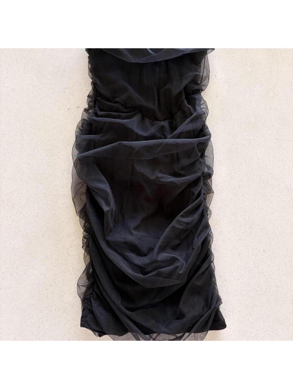 PrettyLittleThing Women's Black Dress